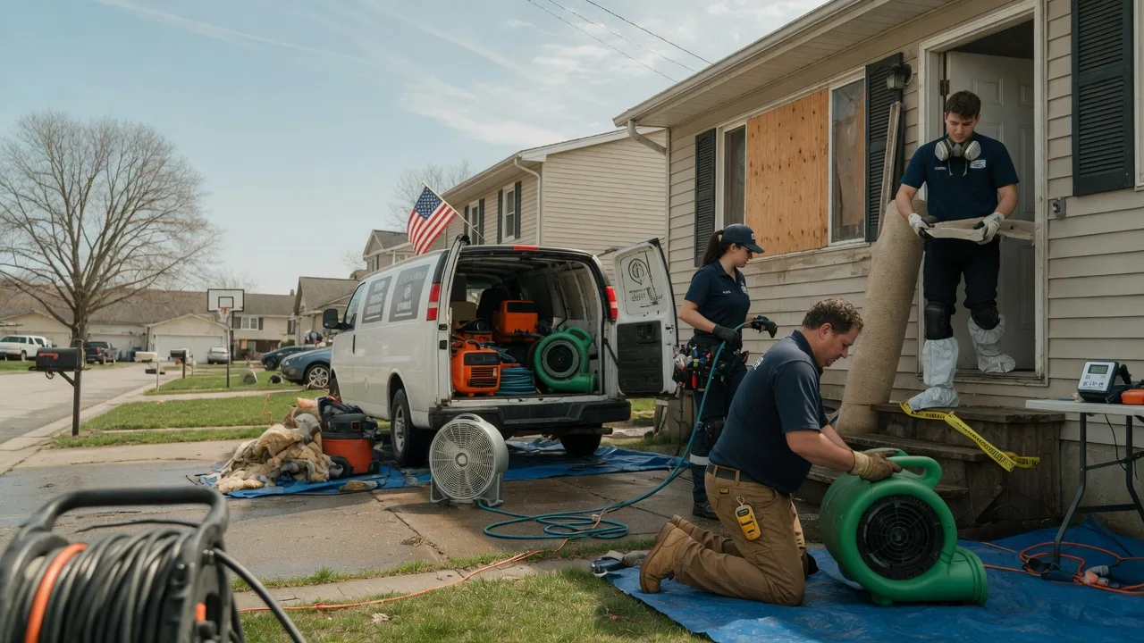 Water Damage Restoration in Pittsfield, IL near me
